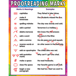 [TCR7696] Proofreading Marks Chart(43cm x 56cm)