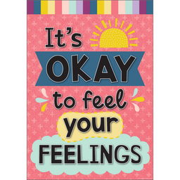 [TCR7444] It’s Okay to Feel Your Feelings Positive Poster 19&quot;x 13.5&quot; (48cm x 35cm)