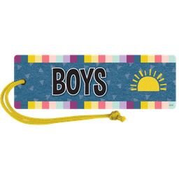 [TCR77519] OH HAPPY DAY Magnetic Hall Pass BOYS (17cmx6cm)