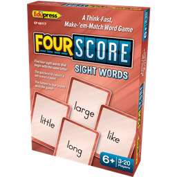 [EP66117] Four Score Card Game: SIGHT WORDS Age: 6+ (80cards)