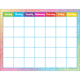 [TCR7525] Colorful Scribble Calendar Chart (43cm x 56cm)