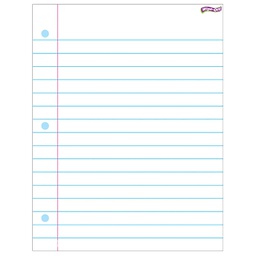 [T27308] Notebook Paper WIPE-OFF CHART  17&quot; x 22&quot; (43cm x 56cm)