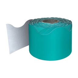 [CD108471 ] TEAL ROLLED SCALLOPED BORDERS 65'(19.8m)