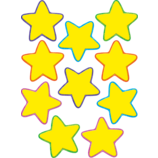 [TCR4591] Yellow Stars Accents 6''(15.2cm) 30pcs