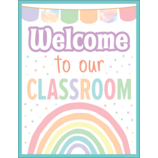 [TCR7472] Pastel Pop Welcome To Our Classroom Chart 17''x22''(43cmx55cm)