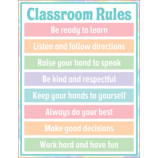 [TCR7474] Pastel Pop Classroom Rules Chart 17''x22''(43cmx55cm)