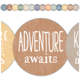 [TCR9130] Moving Mountains Positive Sayings Die-Cut Border Trim (35'=10.6m)