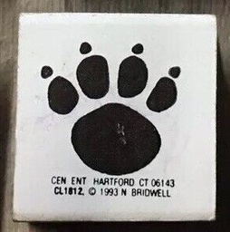 [CEXCL1812] CLIFFORD THE BIG RED DOG PAW STAMP