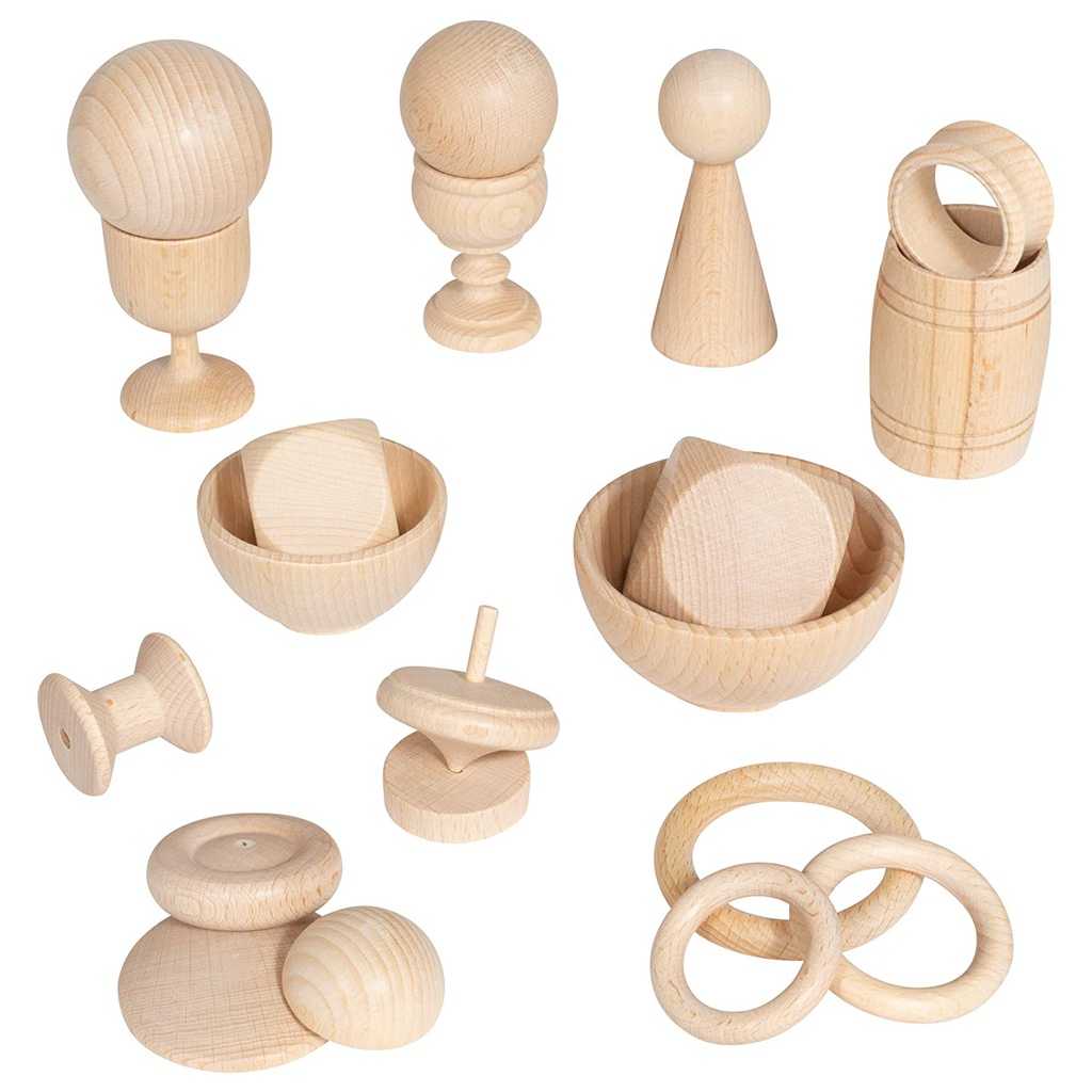 HEURISTIC PLAY BASIC SET (Age: 10 months+) (20 Wooden pcs)) (copy)