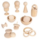 HEURISTIC PLAY BASIC SET (Age: 10 months+) (20 Wooden pcs)) (copy)