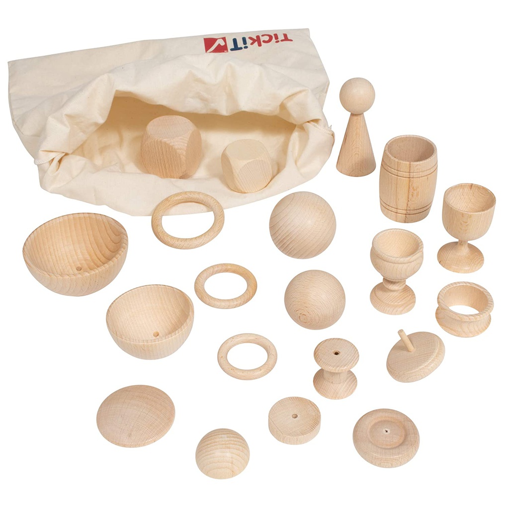 HEURISTIC PLAY BASIC SET (Age: 10 months+) (20 Wooden pcs)) (copy)