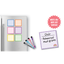 OH HAPPY DAY MAGNETIC DRY-ERASE SQUARE NOTES 5.5" x 5.5" (13.8cm x 13.8cm)