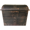 TREASURE CHEST (Plastic) 9.5"x13"x10.25" (24cm x 33cm x 26.6cm)