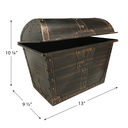 TREASURE CHEST (Plastic) 9.5"x13"x10.25" (24cm x 33cm x 26.6cm)
