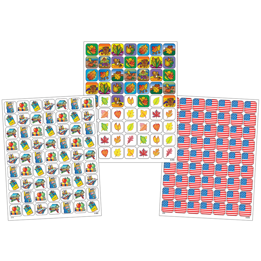 For All Seasons Sticker Book (1008 Stickers) (1"= 2.6cm)