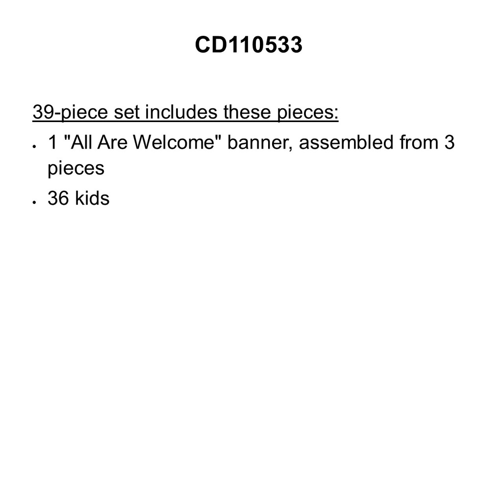 All Are Welcome Bulletin Board Set (39pcs)