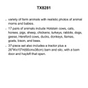 Animals on the Farm BB. Set   Barn (37pcs)