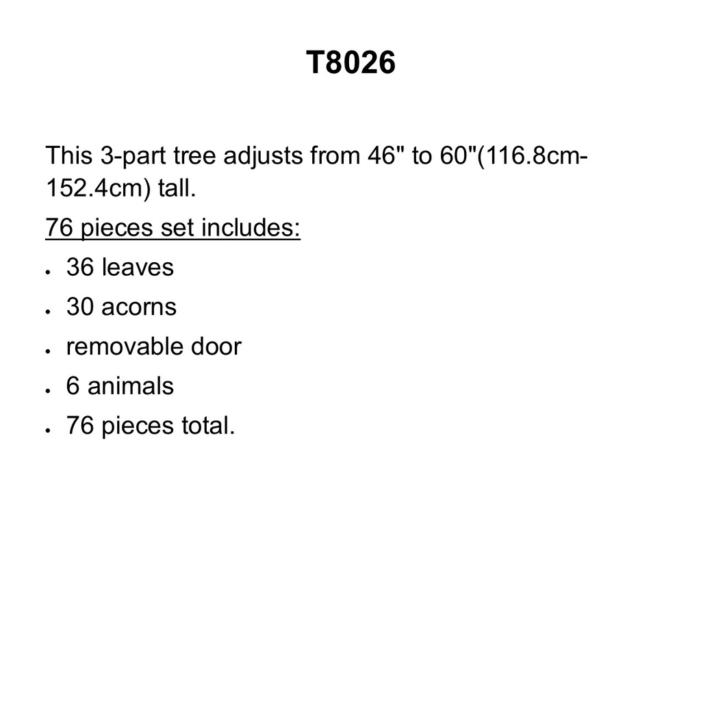 Big Oak Tree  BB.Set  (70pcs)