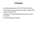 Burlap Pennants Welcome Bulletin Board  (45pcs)