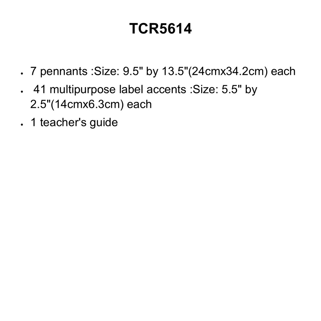 Chalkboard Brights Pennants Welcome Bulletin Board Set  (48pcs)