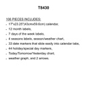 Color Harmony Calendar BB Set (106pcs)