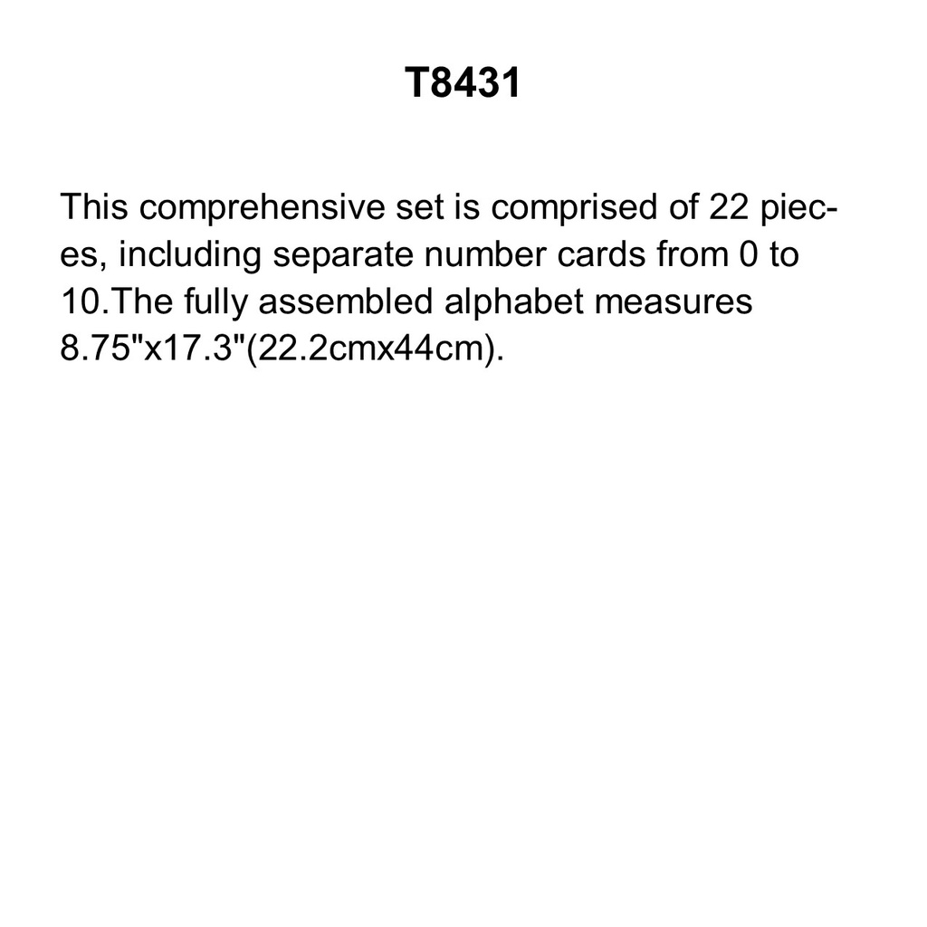 Color Harmony Photo Alphabet B.B.SET Standard Manuscript w/ Uppercase &amp; Lowercase Letters &amp; Numbers  (22pcs)