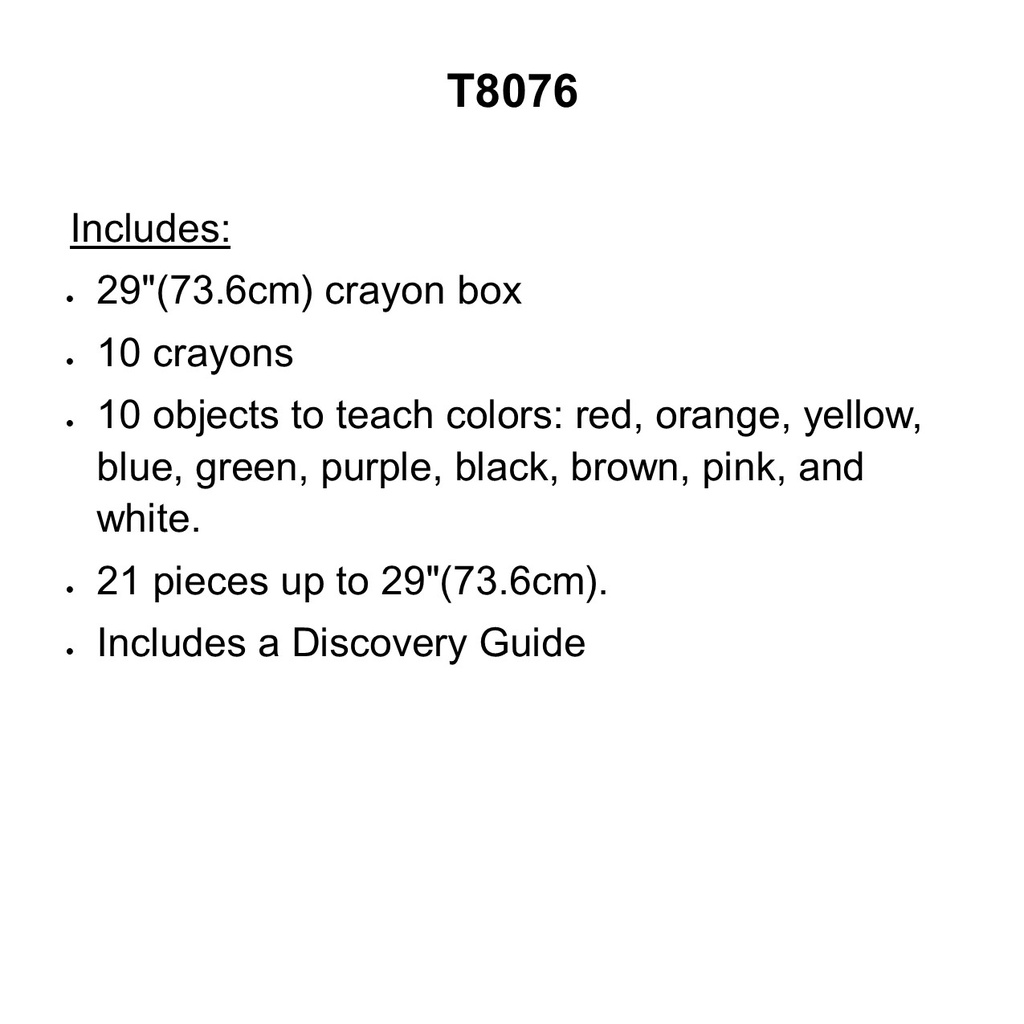 Colorful Crayons   10 Crayons &amp; 10 Objects, Crayon Box  (21pcs)