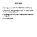 Confetti Pennants Welcome Bulletin Board Set  (60pcs)