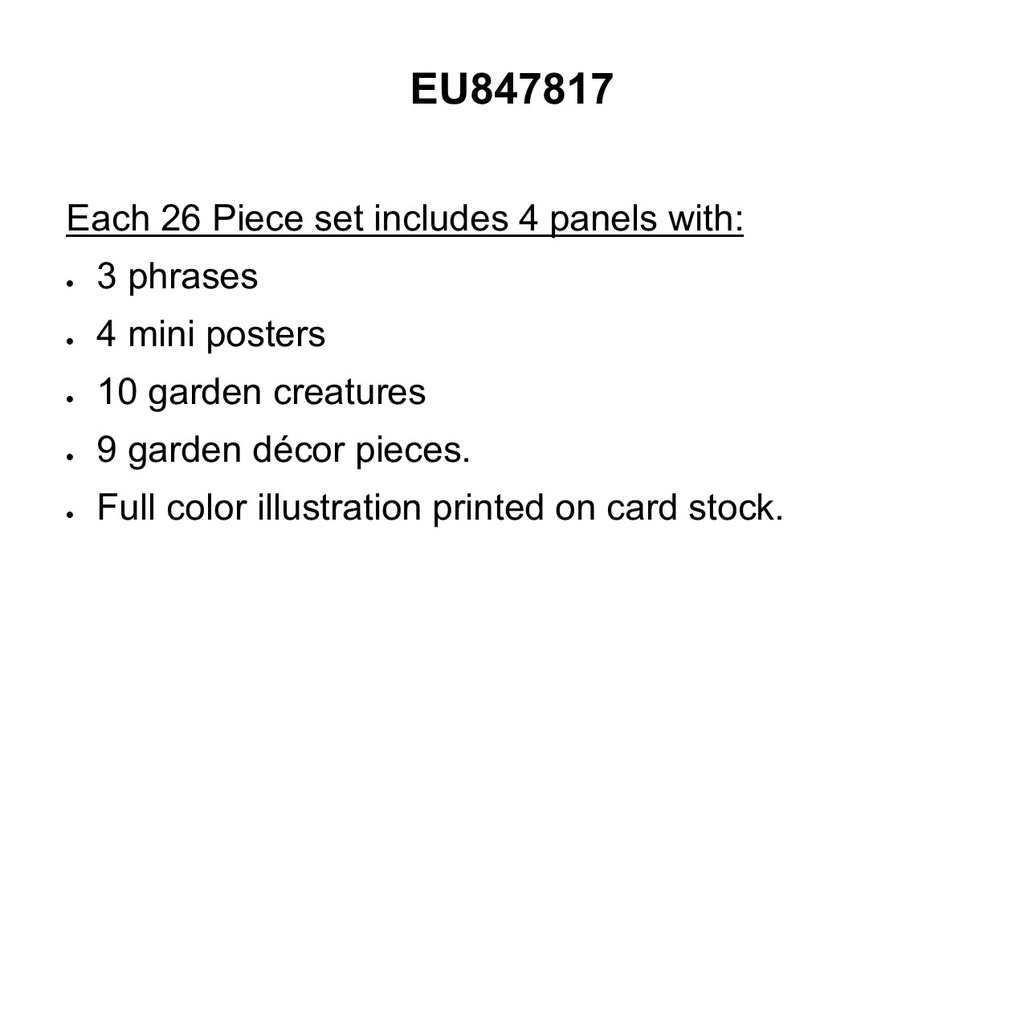 Curiosity Garden Gallery Wall BB SET  (26pcs)