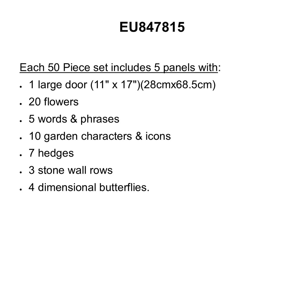 Curiosity Garden Welcome BB SET   (50pcs)