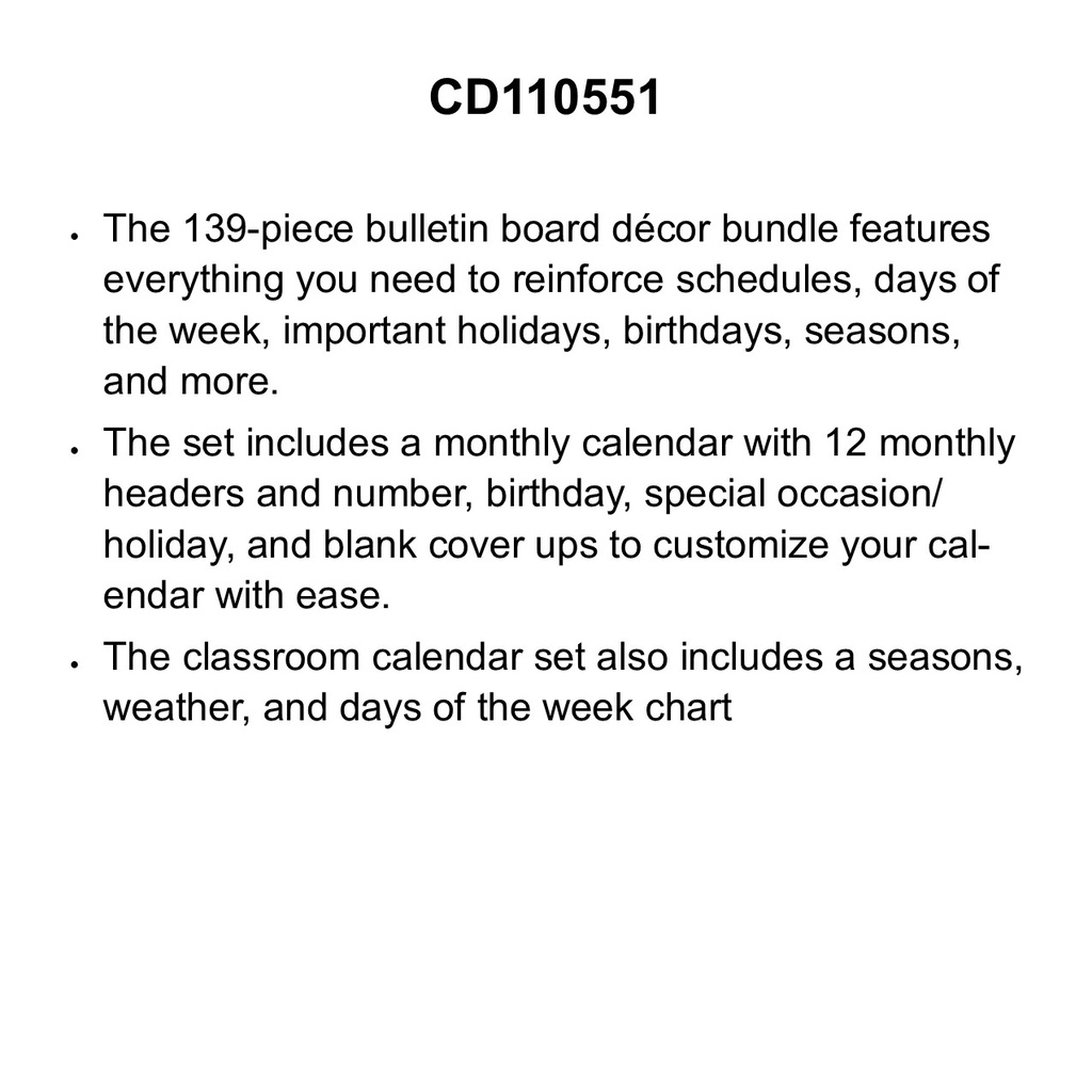 Happy Place Calendar BB Set  (139pcs)