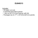 Learn Sometimes New Door Decor Kit  Banner  (45''(114.3cm)  6 asst.pcs Reusable (31pcs)