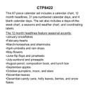 MID-CENTURY MOD HAPPY CALENDAR SET  (67pcs)