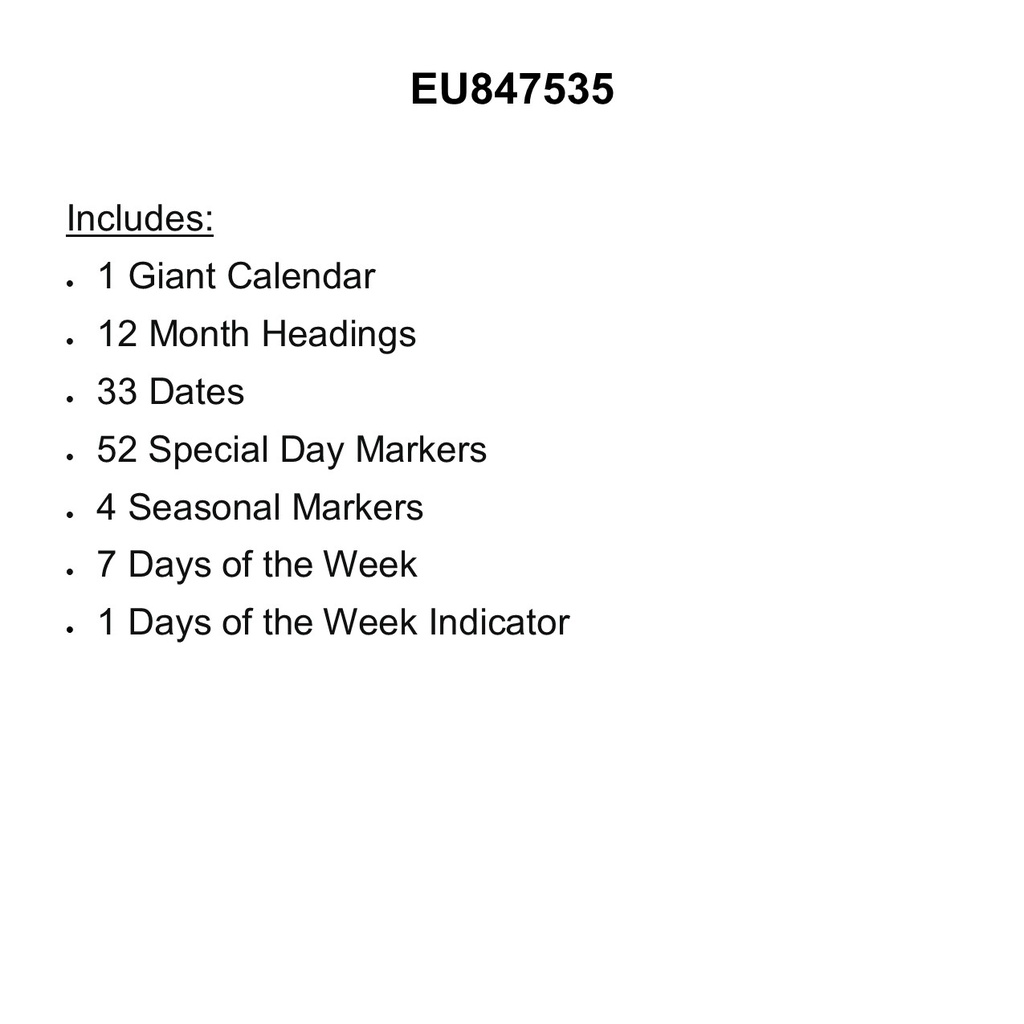 Mickey Mouse Clubhouse Calendar BB Set  (110pcs)