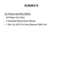 PEANUTS READING DOOR DECOR KIT (24pcs)