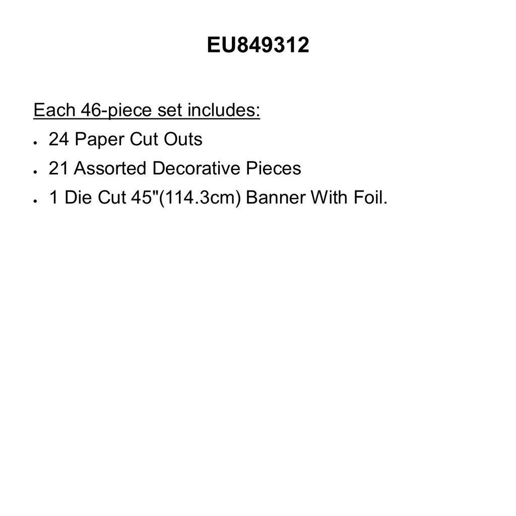 READING ALL IN ONE DOOR DECOR KIT (24pcs)