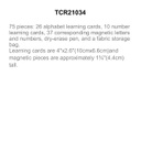 Alphabet &amp; Numbers Learning Cards (3+yrs)(75pcs)(4''x2.6'')(10cmx6.6cm)