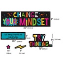 Change Your Mindset Mini Bulletin Board(47pcs)