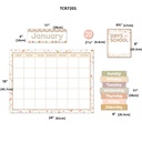 Terrazzo Tones Calendar Bulletin Board Set