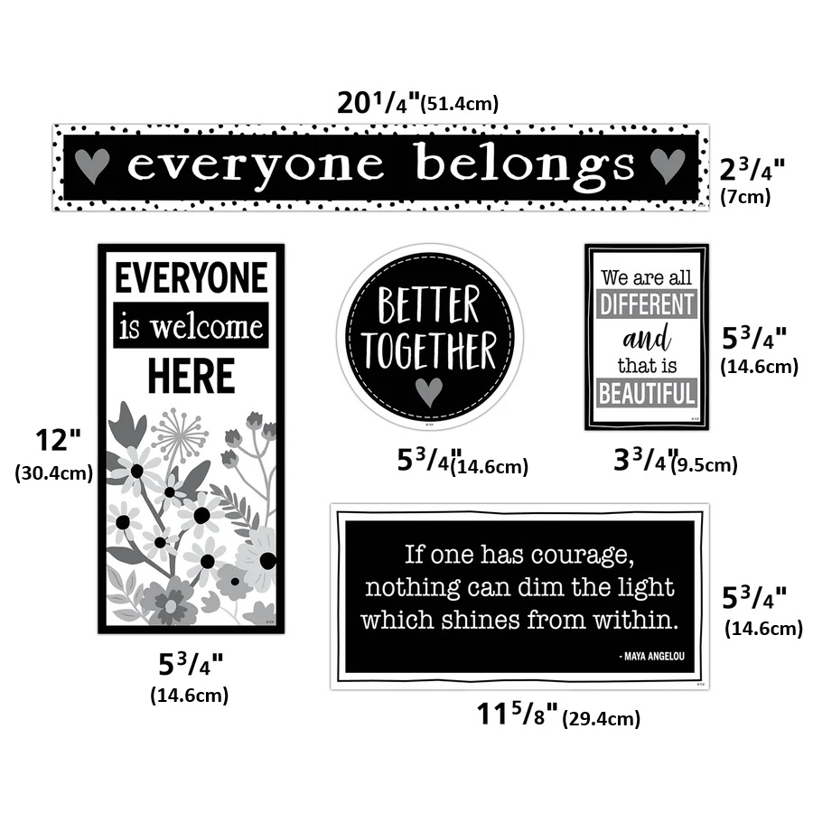 Celebrate Diversity Mini Bulletin Board (21pcs)(20.75''x2.75'')(52.7cmx7cm)