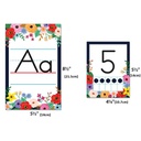 Wildflowers Alphabet Bulletin Board set (4.25"x5.5")(10.7cmx14cm) (37pcs)
