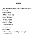 Music Symbols–Wipe-Off BB SET (20 pcs)