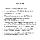 INDUSTRIAL CHIC CALENDAR BBset (95pcs)