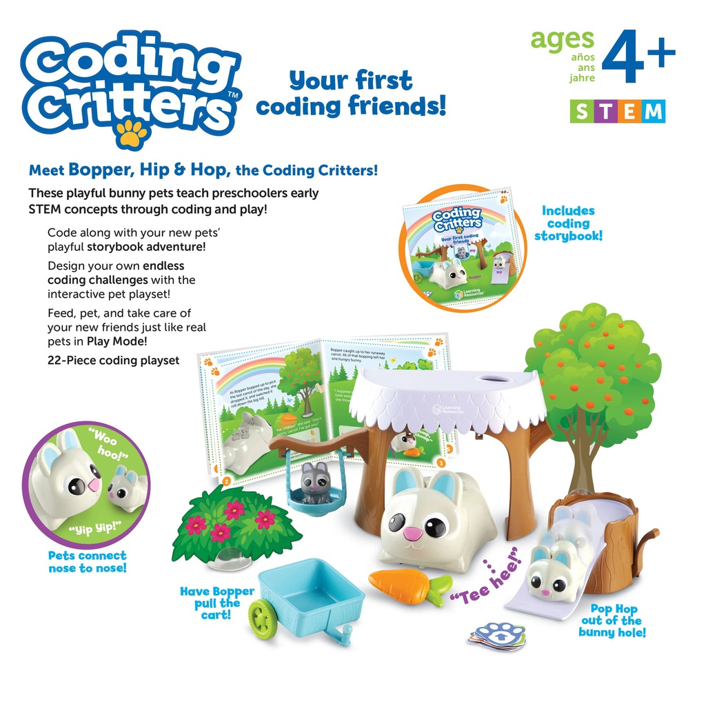Coding Critters Bopper, Hip &amp; Hop(4+yrs)(22pcs)
