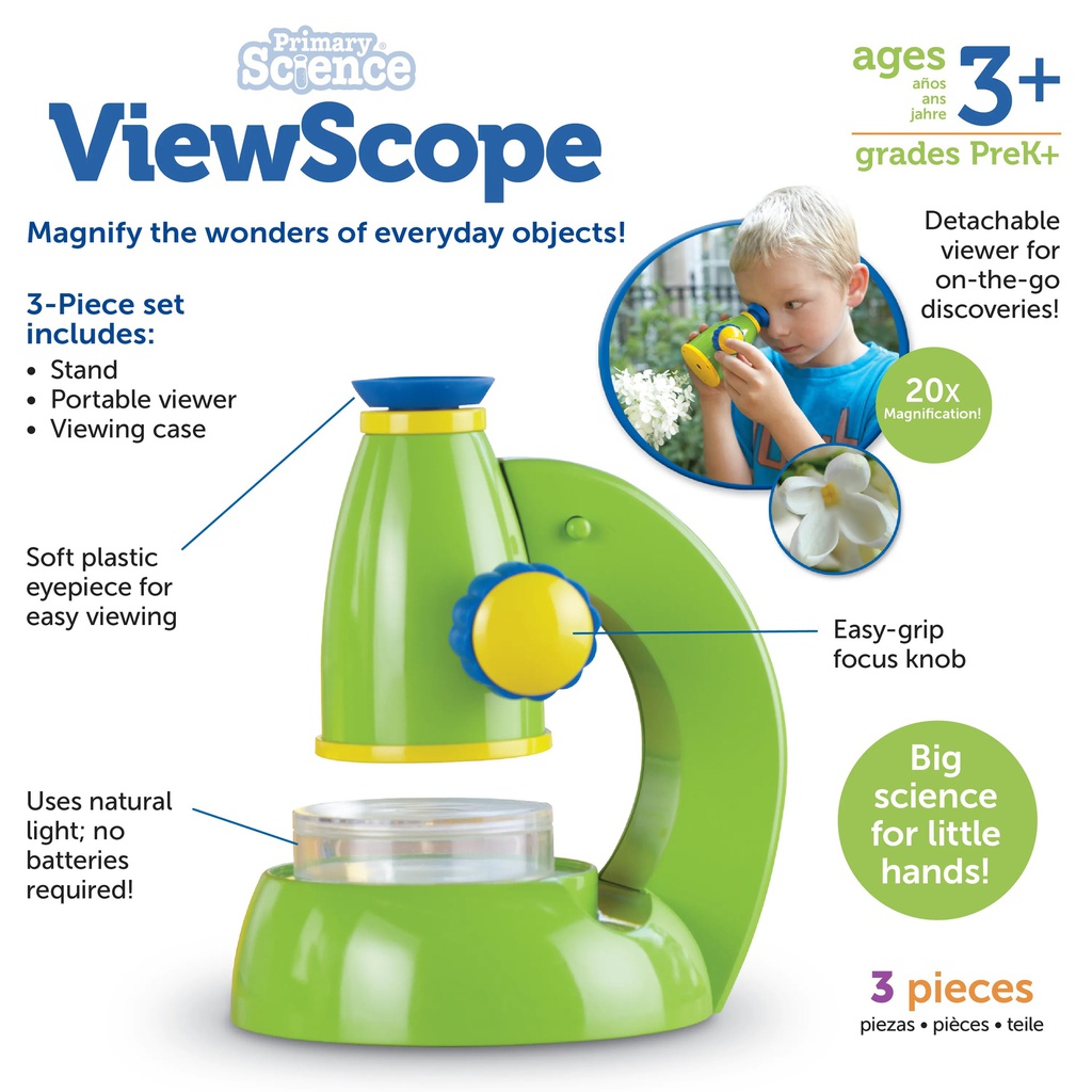 Primary Science View Scope (3pcs)(5''x8'')(12.7cmx20.3cm)