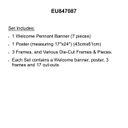 WELCOME BULLETIN BOARD SET SIMPLY SASSY (22pcs)