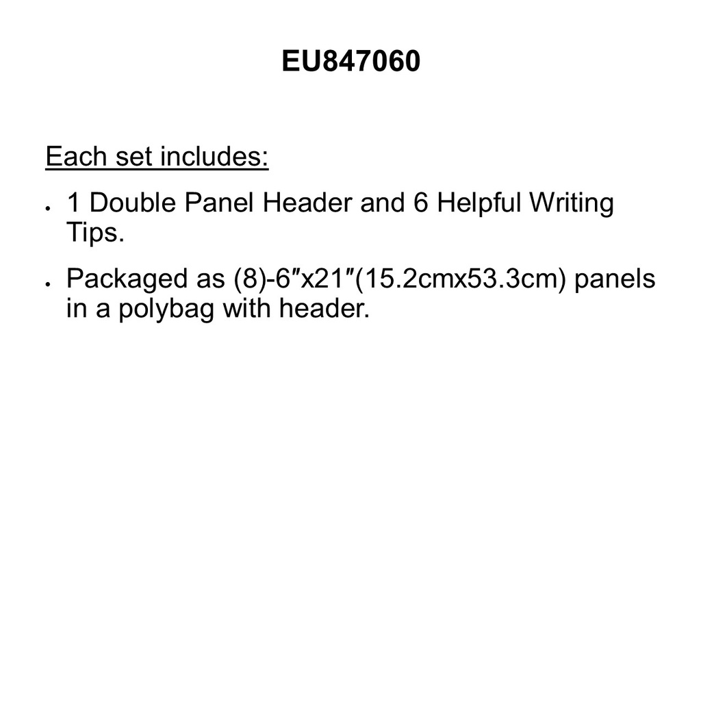 DR SEUSS WRITING TIPS MINI BB Set 6" x 21"(15.2cmx53.3cm)