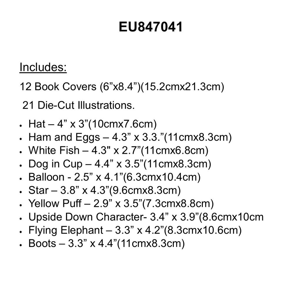 SEUSS BOOKS MINI BB SET 6.5''x26''(16.5cmx66cm)(21pcs)