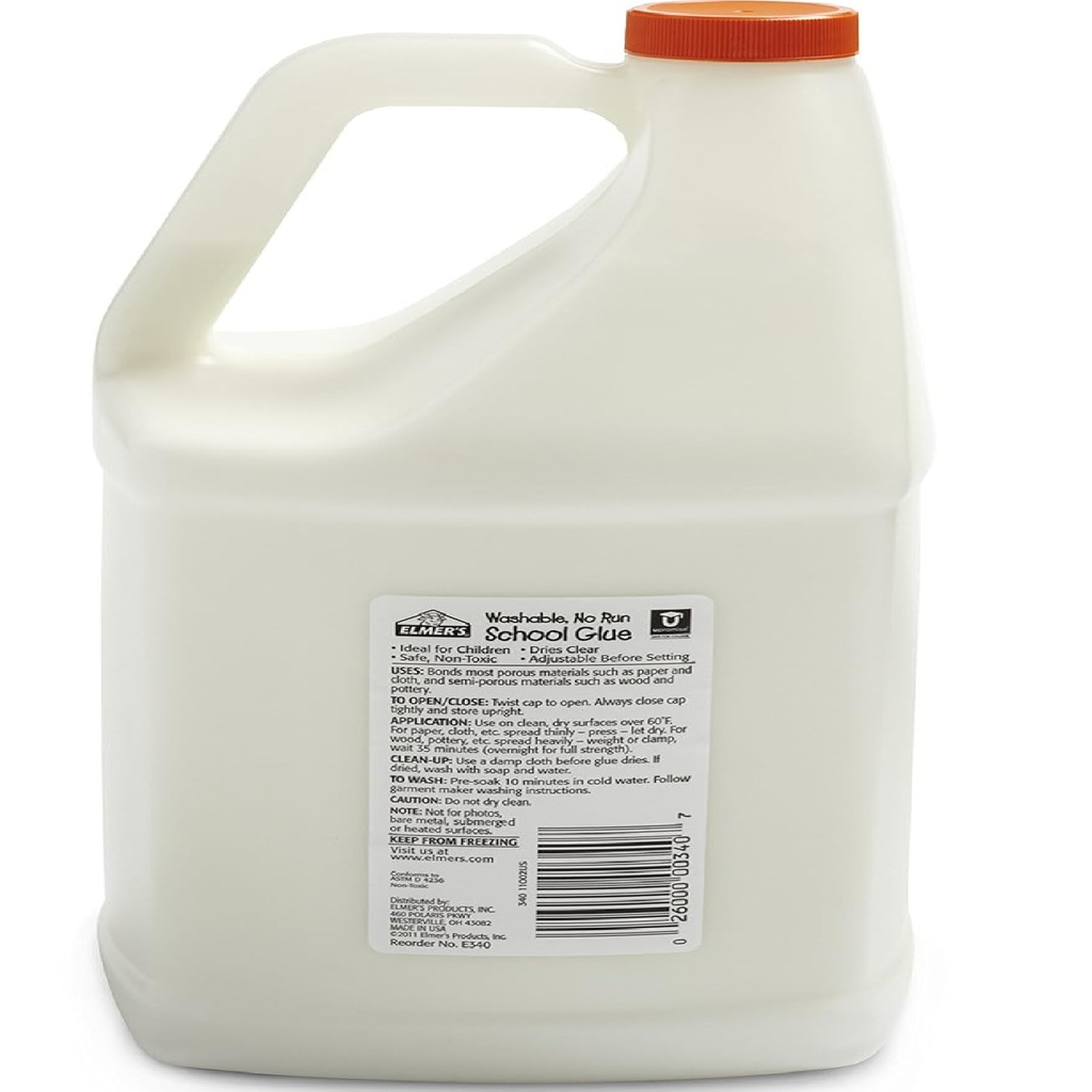 Elmer's school Glue Gallon (128oz- 3.79L)