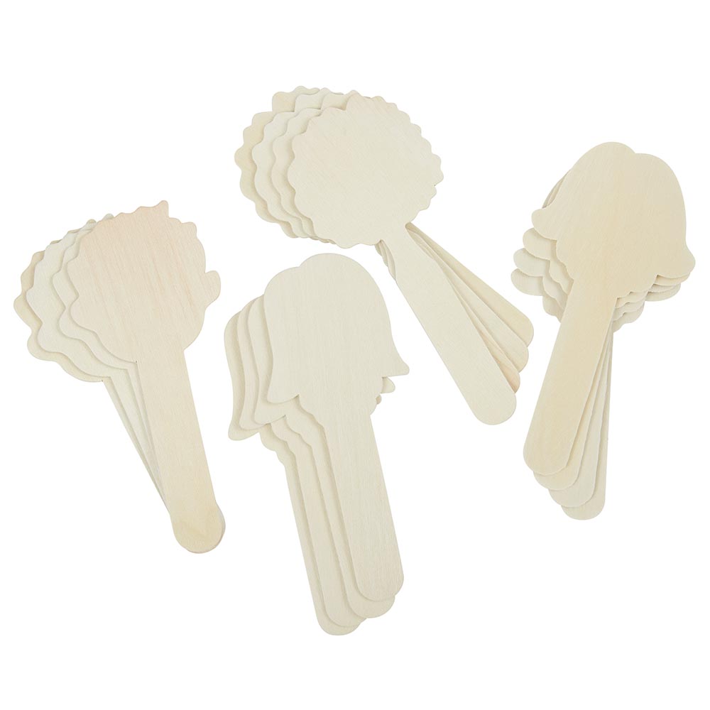 CRAFT STICK FACES 4 ASST DESIGNS 16 CT-1